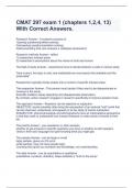  CMAT 297 exam 1 &lpar;chapters 1&comma;2&comma;4&comma; 13&rpar; With Correct Answers&period;