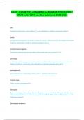 ACTUAL CALP -COGNITIVE ACADEMIC LANGUAGE PROFICIENCY EXAM-with 100&percnt; verified solutions-2023-2024&period;pdf