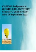 CAS1501 Assignment 4 (COMPLETE ANSWERS) Semester 2 2023 (673510) - DUE 26 September 2023