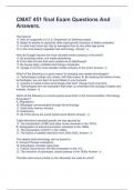 CMAT 451 final Exam Questions And Answers&period;