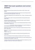 CMAT final exam questions and correct answers&period;