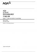AQA A-level PSYCHOLOGY 7182/3R Paper 3	Issues and options in psychology Mark scheme