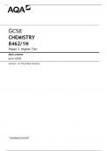 AQA GCSE CHEMISTRY 8462&sol;1H Paper 1 Higher Tier Mark scheme