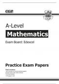A Level Edexcel  Pure Maths Paper 1 and 2 with Mechanics and statistics Papers all included with Mark Schemes