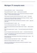 Michigan 7F mosquito exam  Questions and Answers 2023