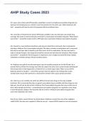 AHIP Study Case Questions and Answers 2023