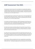 AHIP Assessment Test Questions well Answered 2023&period;