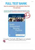 Test Bank For Health Assessment for Nursing Practice 7th Edition by Susan Fickertt Wilson, Jean Foret Giddens Chapter 1-24