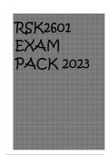 RSK2601 EXAM PACK 2023
