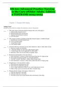 ACTUAL NR 601-Advanced Practice Nursing in the Care of Older Adults Edition 2 TESTBANK-2023-2024