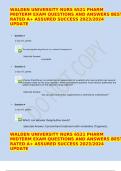 WALDEN UNIVERSITY NURS 6521 PHARM MIDTERM EXAM QUESTIONS AND ANSWERS BEST RATED A&plus; ASSURED SUCCESS 2023&sol;2024 UPDATE