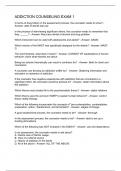 Addiction Counseling Exam 1