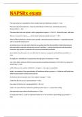 NAPSRx exam &rpar; &lpar;Solved Questions 100&percnt; VERIFIED QUESTIONS AND ANSWERS&rpar; 