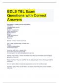BDLS TBL Exam Questions with Correct Answers 