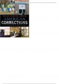  Test Bank For American Corrections 11th Edition by Todd R. Clear 