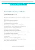 ACTUAL Test Bank for Understanding Nursing Research, 7th Edition, Susan Grove, Jennifer Gray-Top grades-2023-2024.pdf