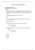 INTERMEDIATE MATH &sol; TINA JONES MED MATH QUESTIONS