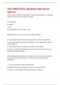 NSG 6005 FINAL questions with correct answers