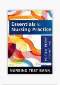 Test Bank for Essentials for Nursing Practice 9th Edition