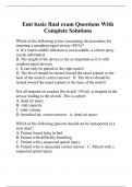 Emt basic final exam Questions With Complete Solutions