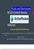 Fluids and Electrolytes Archer NCLEX Content Review