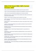  WGU D191 Exam With 100&percnt; Correct Answers 2023