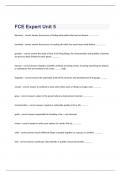 FCE Expert Unit 5 questions and verified correct answers
