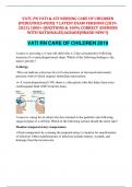 VATI&comma; PN VATI & ATI NURSING CARE OF CHILDREN  &lpar;PEDIATRICS-PEDS&rpar; 7 LATEST EXAM VERSIONS &lpar;2019- 2023&rpar; 1000&plus; QUESTIONS & 100&percnt; CORRECT ANSWERS  WITH RATIONALES&vert;AGRADE&lpar;BRAND NEW&excl;&excl;&rpar;