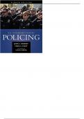 Test Bank For An Introduction to Policing 8th Edition by John S. Dempsey 