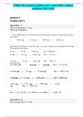 ACTUAL CHEM 103 module 3 problem set 3 -with 100&lowbar; verified solutions-2023-2024