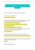 ACTUAL Cosmetology Florida State Board Clinical Exam Review-with 100&lowbar; verified solutions-2023-2024&period;pdf