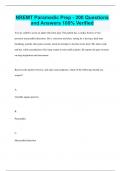 NREMT Paramedic Prep - 200 Questions and Answers 100&percnt; Verified
