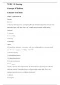 NURS 110 Nursing Concepts 8th Edition Catalano Test Bank