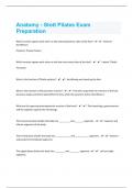 Anatomy - Stott Pilates Exam Preparation 59 Questions With Answers