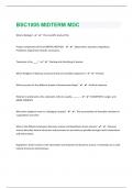 BSC1005 MIDTERM 136 Questions with 100&percnt; Correct Answers &vert; Updated  &vert; Guaranteed A&plus;