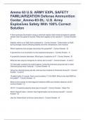 Ammo 63 U&period;S&period; ARMY EXPL SAFETY FAMILIARIZATION Defense Ammunition Center&lowbar;Ammo-63-DL&colon; U&period;S&period; Army Explosives Safety With 100&percnt; Correct Solution