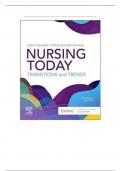 TEST BANK FOR NURSING TODAY TRANSITION AND TRENDS 11TH EDITION BY ZERWEKH-100% verified