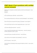 IFMP Week 8 Test questions with verified correct answers&period;