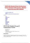 PNVN 1631 Module 8 Exam Genitourinary System Questions With Answers  (Medical Surgical Nursing) 100%