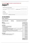 AQA AS BUSINESS PAPER 1 BUSINESS 1 QUESTION PAPER MAY 2023