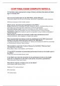 CCHP GENERAL EXAM Q&A RATED A&period;