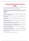CCHP EXAM WITH COMPLETE SOLUTION GUIDE&period;