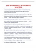 CCHP-MH EXAM GUIDE WITH COMPLETE  SOLUTIONS RATED A&period;