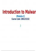 Introduction to Malware 
