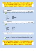  NURS 6512 FINAL EXAM &lpar;3 VERSIONS&comma; 100 Q & A&comma; 2023&rpar; &sol; NURS 6512N FINAL EXAM &sol; NURS6512 FINAL EXAM&colon; &lpar;100&percnt; CORRECT ANSWERS&rpar;
