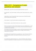 WGU C211 - Competency 2 exam questions and answers&period;