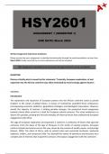 HSY2601 Assignment 1 (Complete Answers) Semester 1 - Due: March 2024