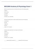 BSC2085 Anatomy & Physiology Exam 1&vert;50 Questions With Correct Answers