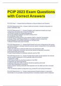 PCIP 2023 Exam Questions with Correct Answers 