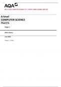 AQA A-LEVEL COMPUTER SCIENCE 7517/1 PAPER 1 MARK SCHEME JUNE 2023 